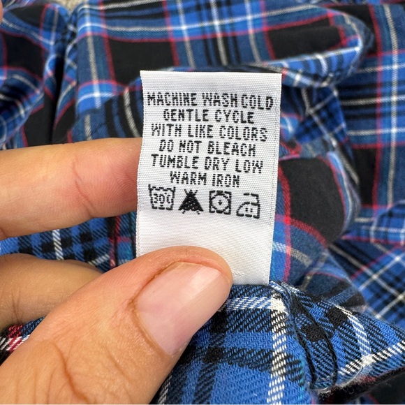 Marc Ecko Blue and Black Casual Button Down Shirt Men’s Size XL Short Sleeve - Picture 13 of 13